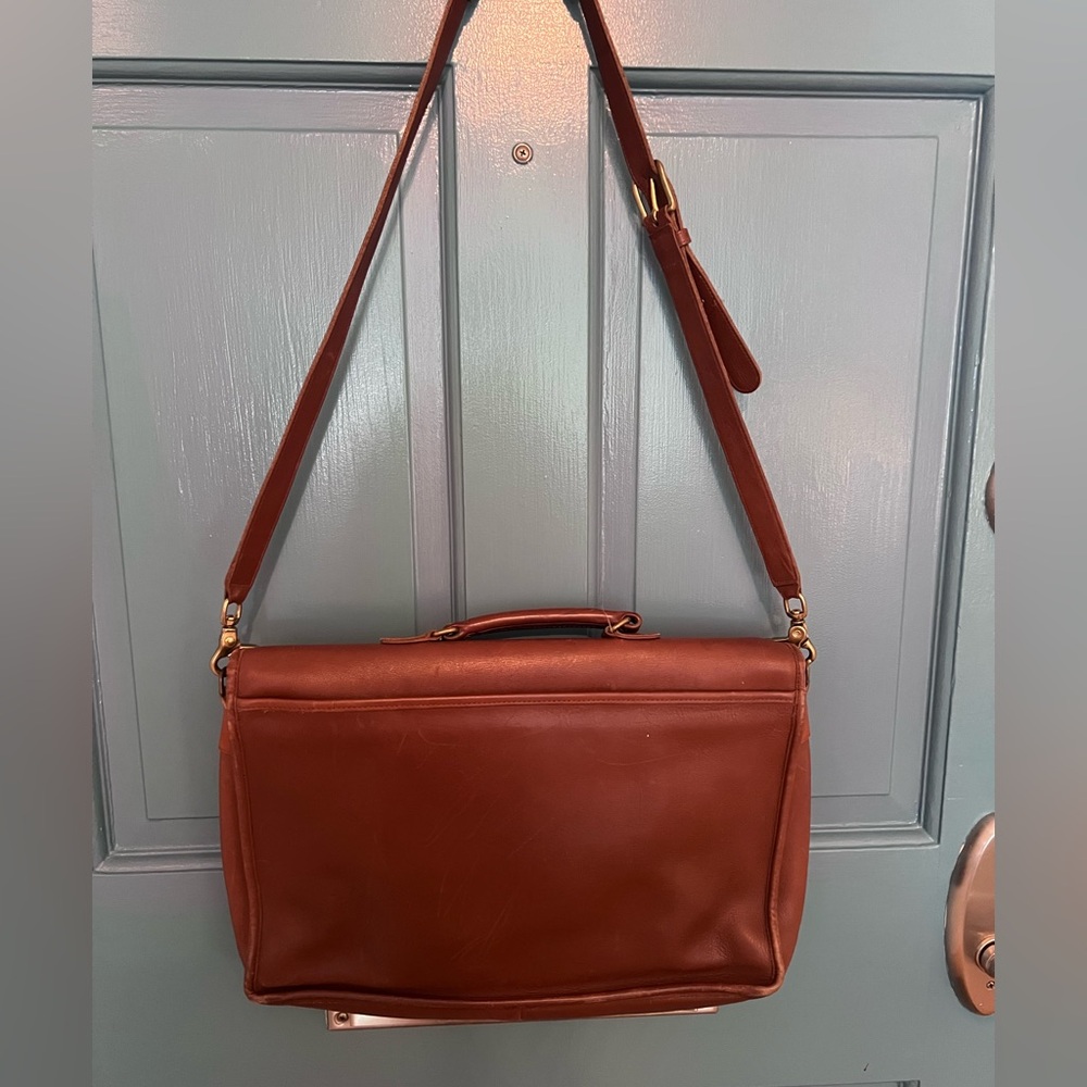 COACH unisex Vintage Briefcase Brown Leather - Picture 5 of 8